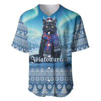 Iceland Christmas Baseball Jersey Icelandic Yule Cat LT19