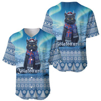 Iceland Christmas Baseball Jersey Icelandic Yule Cat LT19