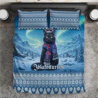 Iceland Christmas Bedding Set Icelandic Yule Cat - Wonder Print Shop