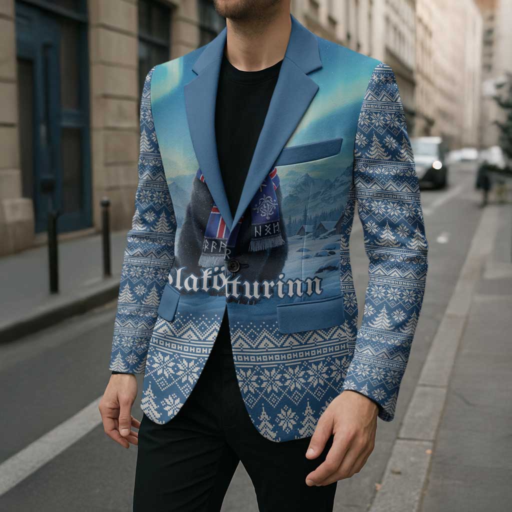 Iceland Christmas Blazer Icelandic Yule Cat LT19