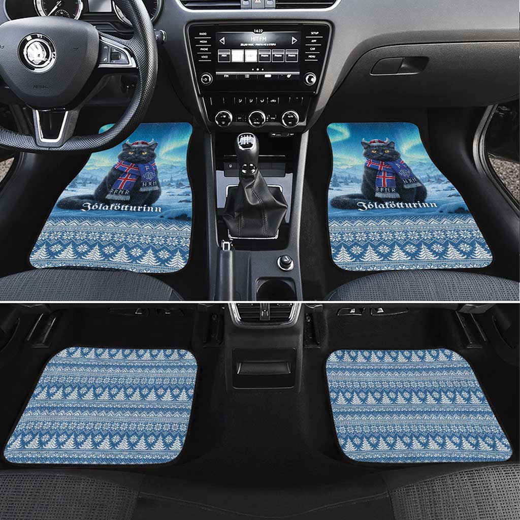 Iceland Christmas Car Mats Icelandic Yule Cat - Wonder Print Shop