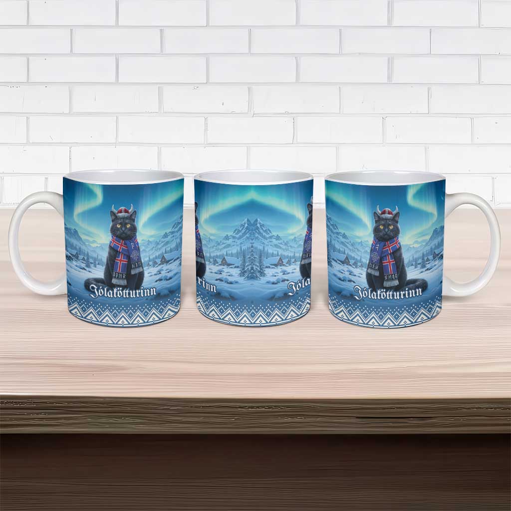 Iceland Christmas Ceramic Mug Icelandic Yule Cat - Wonder Print Shop