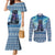 Iceland Christmas Couples Matching Mermaid Dress and Long Sleeve Button Shirt Icelandic Yule Cat LT19