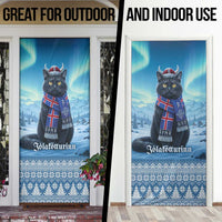Iceland Christmas Door Cover Icelandic Yule Cat - Wonder Print Shop