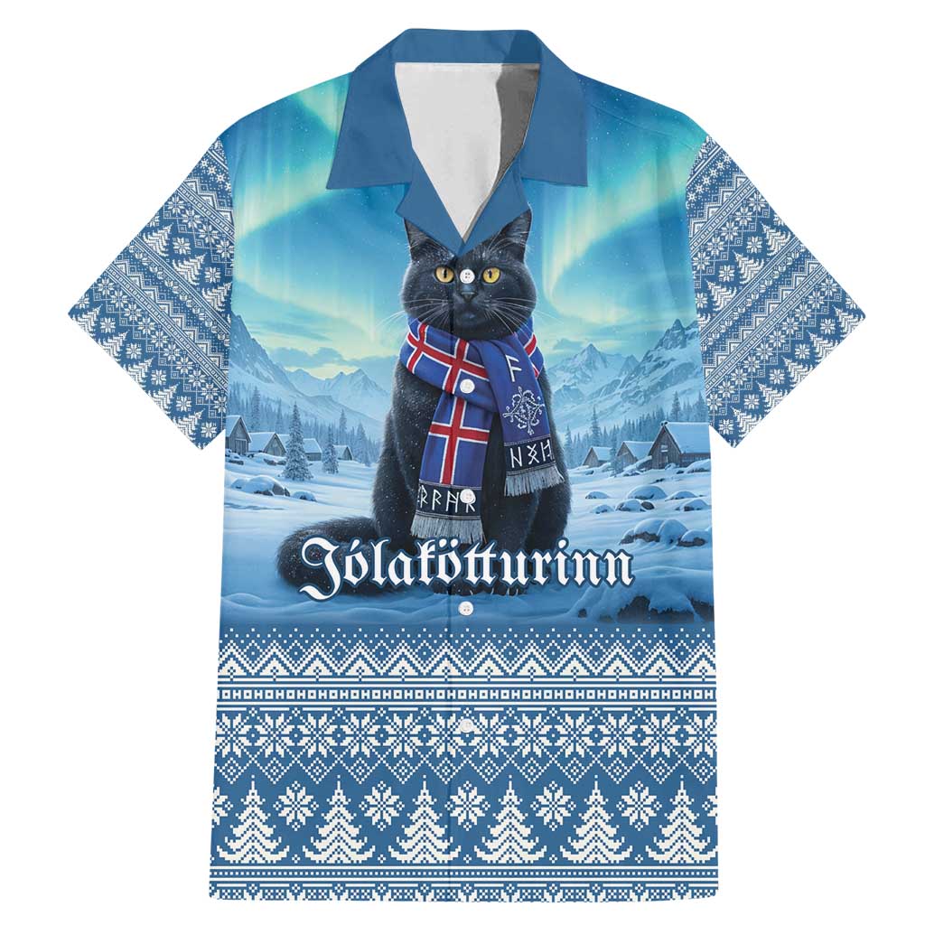 Iceland Christmas Family Matching Mermaid Dress and Hawaiian Shirt Icelandic Yule Cat LT19