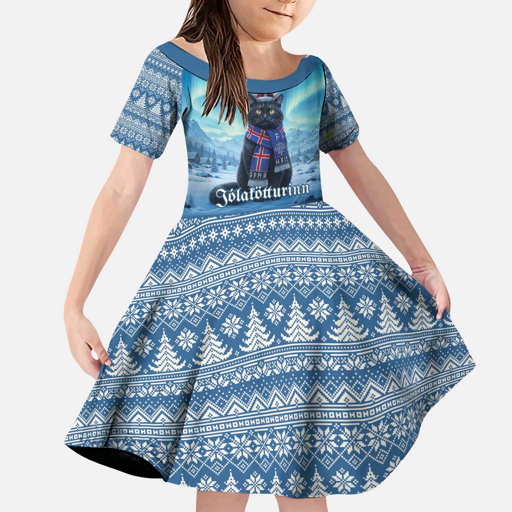 Iceland Christmas Family Matching Puletasi and Hawaiian Shirt Icelandic Yule Cat LT19