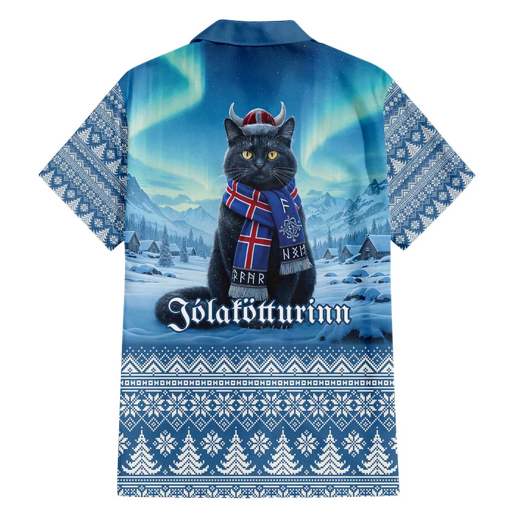 Iceland Christmas Family Matching Tank Maxi Dress and Hawaiian Shirt Icelandic Yule Cat LT19