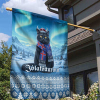 Iceland Christmas Garden Flag Icelandic Yule Cat - Wonder Print Shop