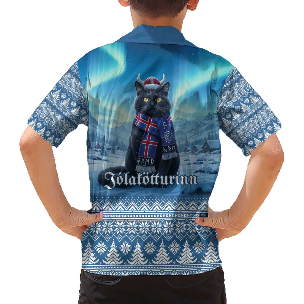 Iceland Christmas Hawaiian Shirt Icelandic Yule Cat LT19