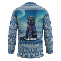Iceland Christmas Hockey Jersey Icelandic Yule Cat LT19