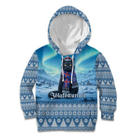 Iceland Christmas Kid Hoodie Icelandic Yule Cat LT19