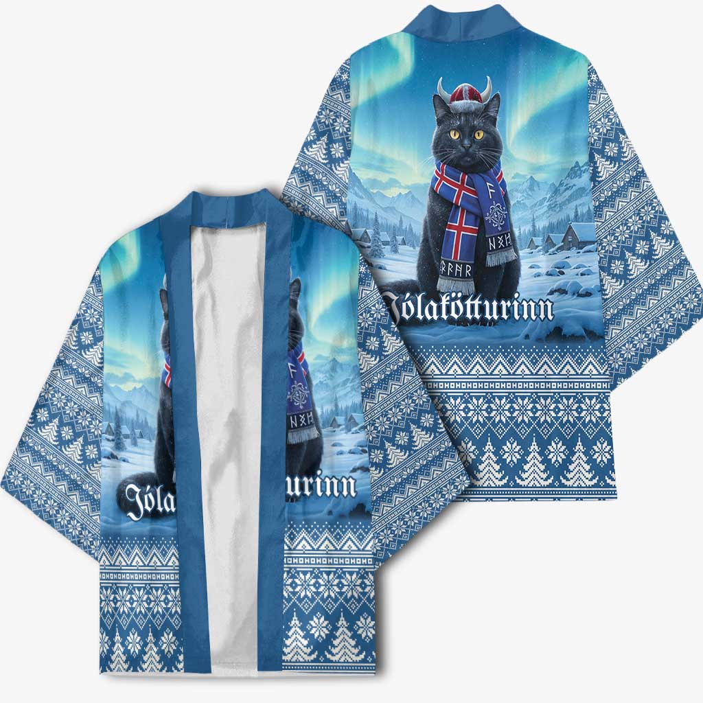 Iceland Christmas Kimono Icelandic Yule Cat LT19