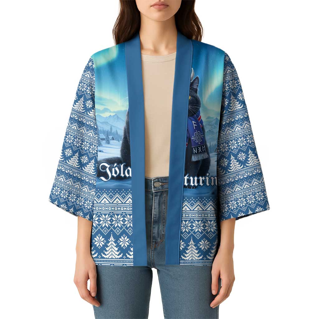 Iceland Christmas Kimono Icelandic Yule Cat LT19