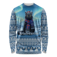 Iceland Christmas Long Sleeve Shirt Icelandic Yule Cat LT19
