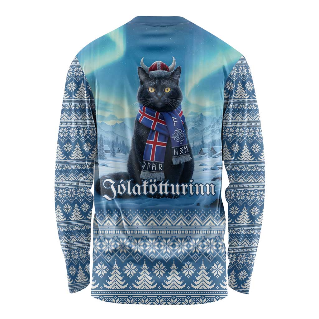Iceland Christmas Long Sleeve Shirt Icelandic Yule Cat LT19