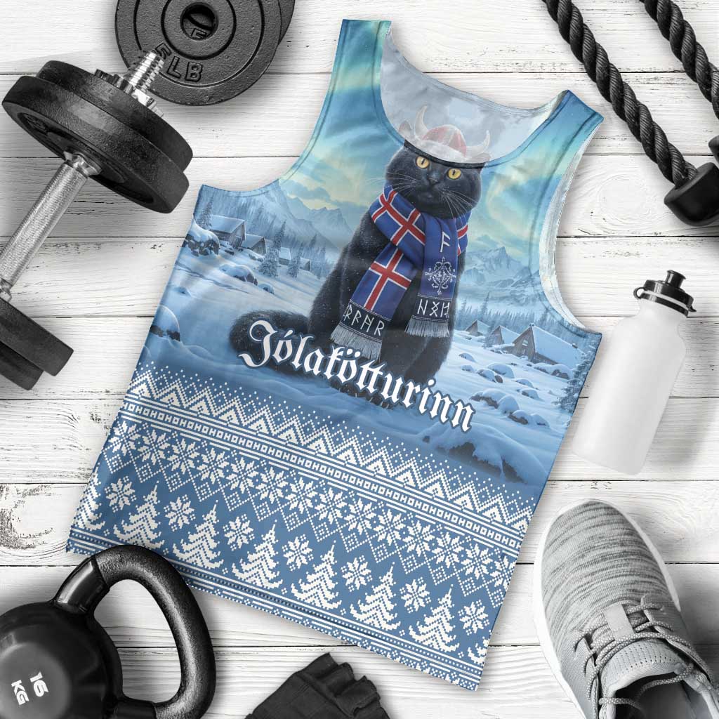 Iceland Christmas Men Tank Top Icelandic Yule Cat LT19