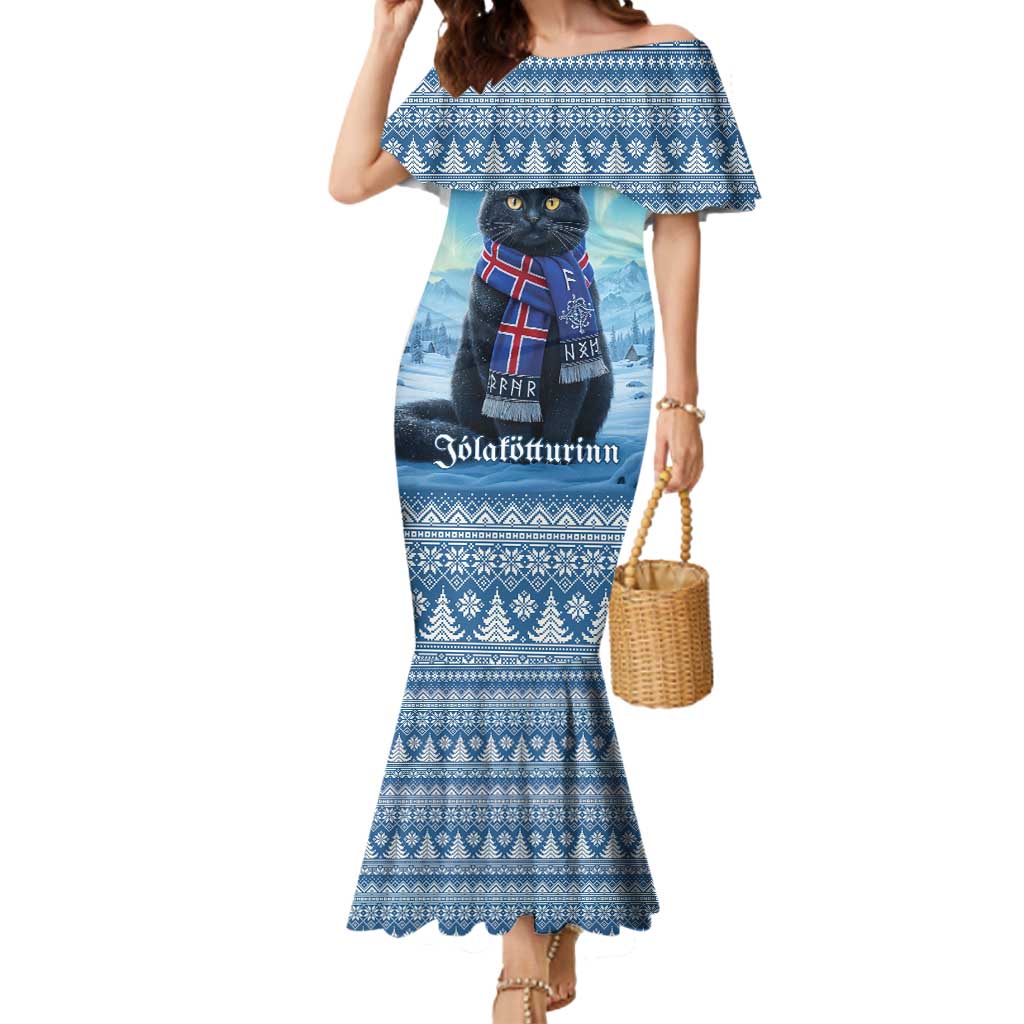 Iceland Christmas Mermaid Dress Icelandic Yule Cat LT19