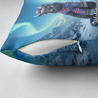 Iceland Christmas Pillow Cover Icelandic Yule Cat - Wonder Print Shop