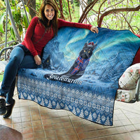 Iceland Christmas Quilt Icelandic Yule Cat - Wonder Print Shop