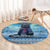 Iceland Christmas Round Carpet Icelandic Yule Cat - Wonder Print Shop