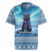 Iceland Christmas Rugby Jersey Icelandic Yule Cat LT19