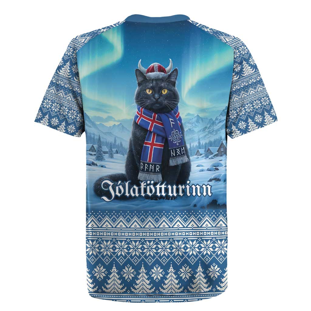 Iceland Christmas Rugby Jersey Icelandic Yule Cat LT19