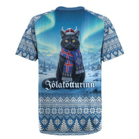 Iceland Christmas Rugby Jersey Icelandic Yule Cat LT19