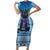 Iceland Christmas Short Sleeve Bodycon Dress Icelandic Yule Cat LT19