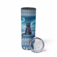 Iceland Christmas Skinny Tumbler Icelandic Yule Cat - Wonder Print Shop