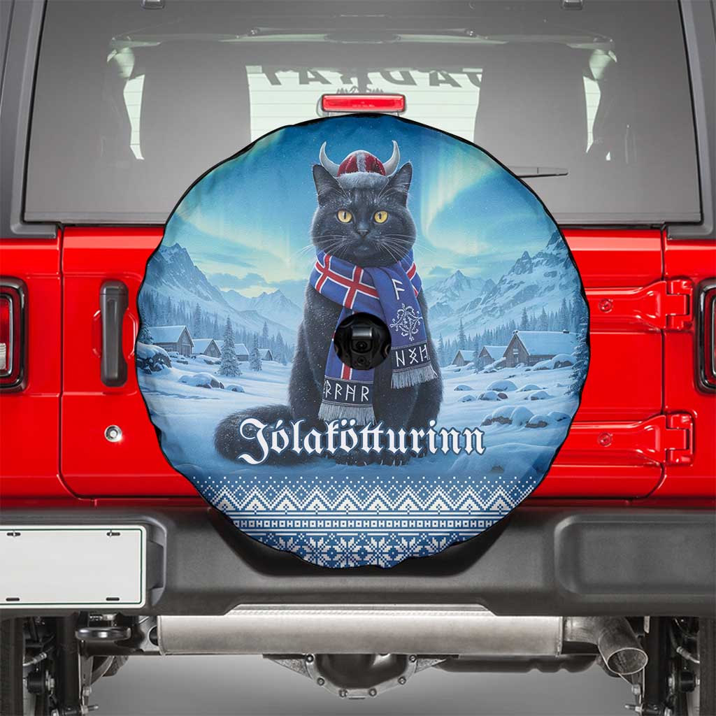 Iceland Christmas Spare Tire Cover Icelandic Yule Cat - Wonder Print Shop