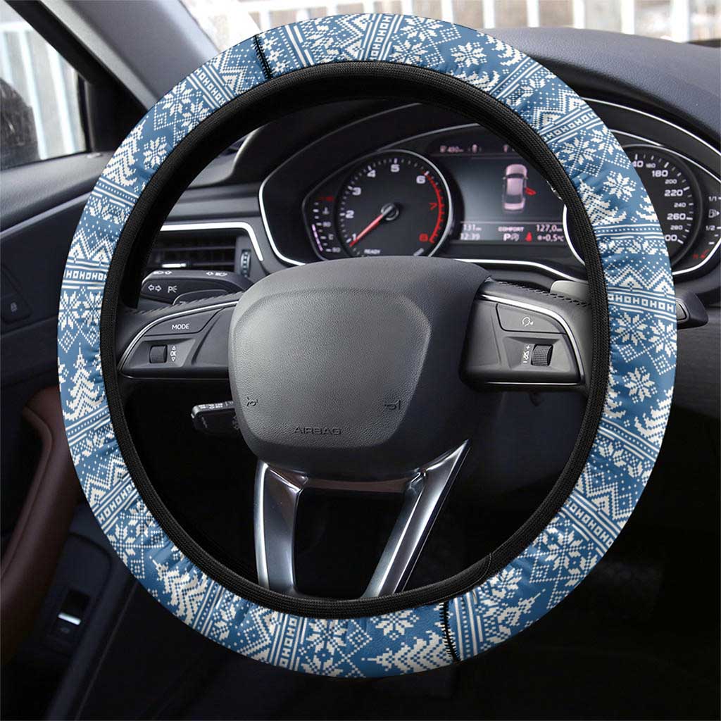 Iceland Christmas Steering Wheel Cover Icelandic Yule Cat - Wonder Print Shop