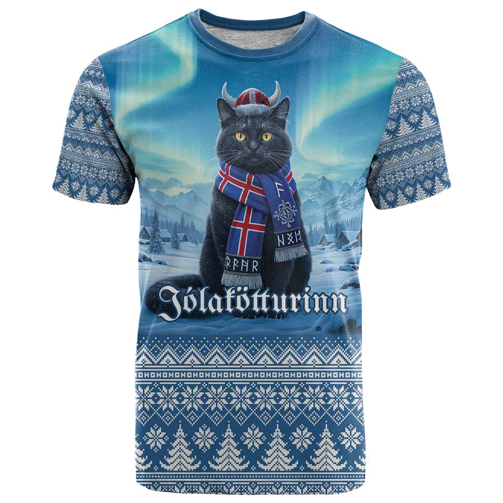 Iceland Christmas T Shirt Icelandic Yule Cat LT19