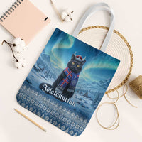 Iceland Christmas Tote Bag Icelandic Yule Cat - Wonder Print Shop