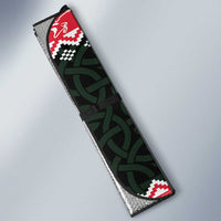 Personalized Anglesey Wales Christmas Auto Sun Shade Mari Lwyd Celtic Knot Style - Wonder Print Shop