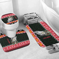 Personalized Anglesey Wales Christmas Bathroom Set Mari Lwyd Celtic Knot Style - Wonder Print Shop