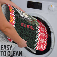 Personalized Anglesey Wales Christmas Bathroom Set Mari Lwyd Celtic Knot Style - Wonder Print Shop