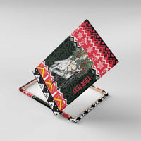 Personalized Anglesey Wales Christmas Canvas Wall Art Mari Lwyd Celtic Knot Style - Wonder Print Shop