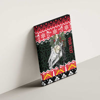 Personalized Anglesey Wales Christmas Canvas Wall Art Mari Lwyd Celtic Knot Style - Wonder Print Shop