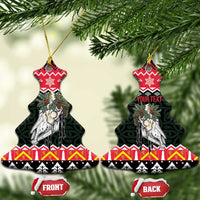 Personalized Anglesey Wales Christmas Ceramic Ornament Mari Lwyd Celtic Knot Style - Wonder Print Shop