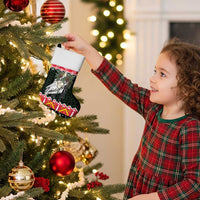 Personalized Anglesey Wales Christmas Stocking Mari Lwyd Celtic Knot Style - Wonder Print Shop