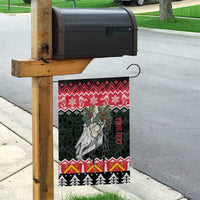 Personalized Anglesey Wales Christmas Garden Flag Mari Lwyd Celtic Knot Style - Wonder Print Shop