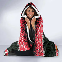 Personalized Anglesey Wales Christmas Hooded Blanket Mari Lwyd Celtic Knot Style - Wonder Print Shop