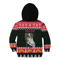 Personalized Anglesey Wales Christmas Kid Hoodie Mari Lwyd Celtic Knot Style - Wonder Print Shop