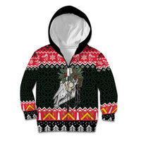 Personalized Anglesey Wales Christmas Kid Hoodie Mari Lwyd Celtic Knot Style - Wonder Print Shop