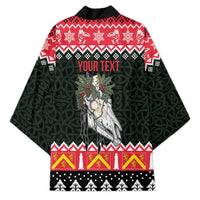 Personalized Anglesey Wales Christmas Kimono Mari Lwyd Celtic Knot Style - Wonder Print Shop