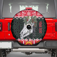 Personalized Anglesey Wales Christmas Spare Tire Cover Mari Lwyd Celtic Knot Style - Wonder Print Shop
