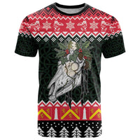 Personalized Anglesey Wales Christmas T Shirt Mari Lwyd Celtic Knot Style - Wonder Print Shop