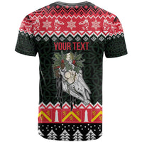 Personalized Anglesey Wales Christmas T Shirt Mari Lwyd Celtic Knot Style - Wonder Print Shop