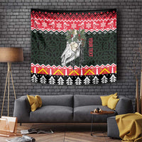 Personalized Anglesey Wales Christmas Tapestry Mari Lwyd Celtic Knot Style - Wonder Print Shop