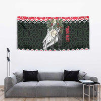 Personalized Anglesey Wales Christmas Tapestry Mari Lwyd Celtic Knot Style - Wonder Print Shop